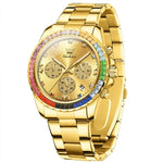 Reloj Olves Chrono Gold Rainbow