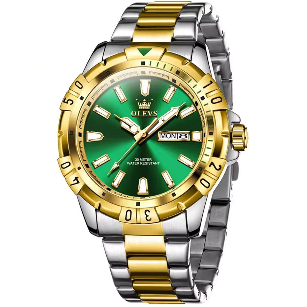 Reloj Olevs Gold Green