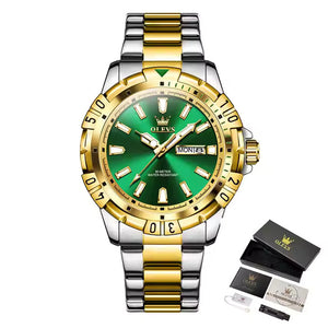 Reloj Olevs Gold Green